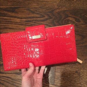 Kate Spade Red Bifold Wallet